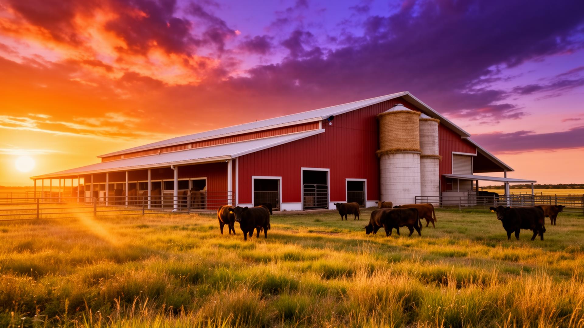 Ranch Buildings cinematic render